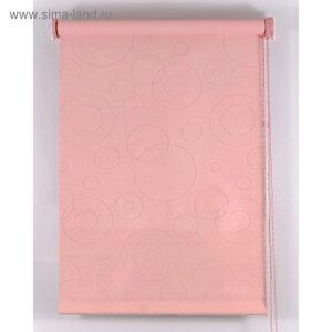 Рулонная штора Blackout, размер 180х160 см, имитация замши, цвет розовый