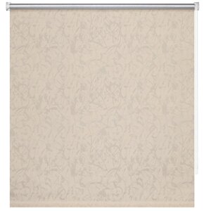 Рулонная штора блэкаут «Муар бежевый», 160х175 см, цвет бежевый