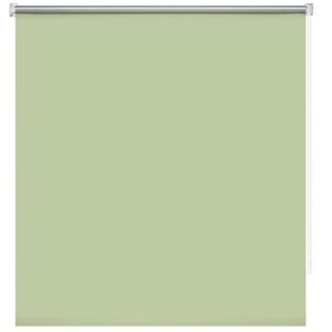 Рулонная штора блэкаут «Плайн», 80х160 см, цвет весенний зеленый