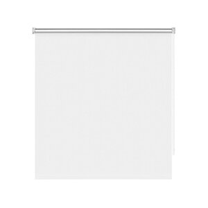 Рулонная штора «Блэкаут Плайн», 90x250 см, цвет белый