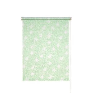 Рулонная штора «Экзотика», 220х175 см, цвет зеленый