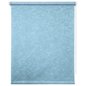 Рулонная штора «Фрост», 100х175 см, цвет голубой