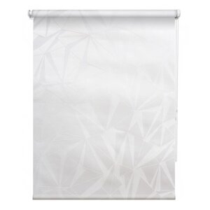 Рулонная штора «Грани», 100х175 см, цвет белый