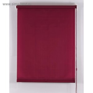 Рулонная штора «Комфортиссимо», 90х160 см, цвет красное вино