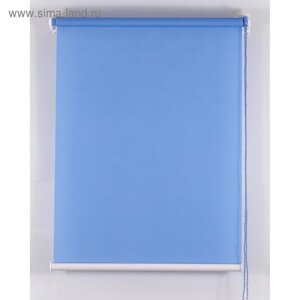 Рулонная штора, «Комфортиссимо», размер 75 х 160 см, цвет синий