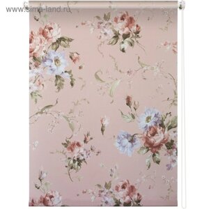 Рулонная штора «Розарий», 100 х 175 см, цвет розовый