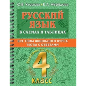 Русский язык в схемах и таблицах с тестами. 4 класс. Узорова О. В., Нефедова Е. А.