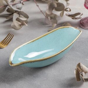 Салатник керамический «Сапфир», 249,55,5 см, цвет голубой