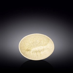 Салатник овальный Wilmax England Sand Stone, размер 19х15х6 см, цвет песочный
