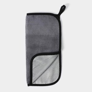 Салфетка для уборки Raccoon «Суперплотная мульти», 3030 см, микрофибра, цвет серый