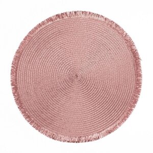 Салфетка круглая под столовые приборы Rival, размер 38, цвет сухая роза