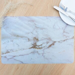 Салфетка сервировочная на стол Доляна «Мрамор», 4328 см, цвет серый