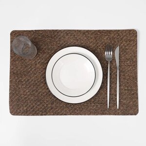 Салфетка сервировочная на стол «Коса», 4530 см, цвет коричневый