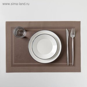 Салфетка сервировочная на стол «Окно», 4530 см, цвет светло-коричневый