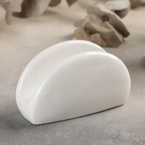 Салфетница керамическая «Классика», 124,57 см, цвет белый