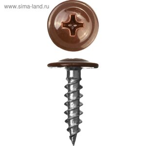 Саморезы ПШМ для листового металла "ЗУБР", RAL-8017, цвет шоколадно-коричневый, 16х4.2 мм, 500 шт.