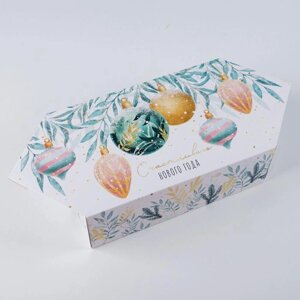 Сборная коробка‒конфета «Акварельный новый год», 14 22 8 см