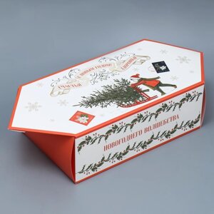 Сборная коробка‒конфета «Ретро», 14 22 8 см