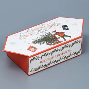 Сборная коробка‒конфета «Ретро», 9,3 14,6 5,3 см