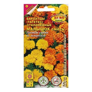Семена цветов Бархатцы отклоненные "Малышок", смесь, 0,3 г