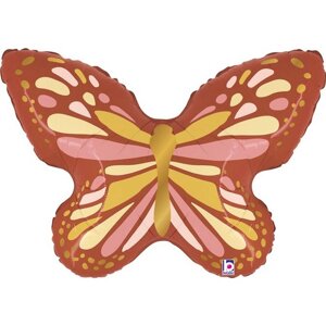 Шар фольгированный 13"Бабочка Бохо», мини-фигура