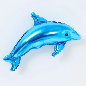 Шар фольгированный 14"Дельфин голубой»