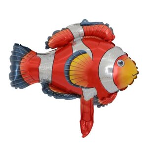 Шар фольгированный 14"Рыбка», цвет красный