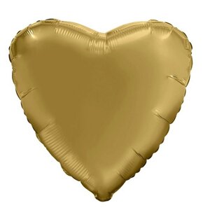 Шар фольгированный 19"Мистик золото», сердце