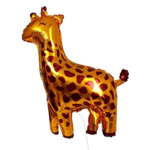Шар фольгированный 24"Жираф», золото