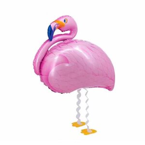Шар фольгированный 25"Розовый фламинго», на ножках