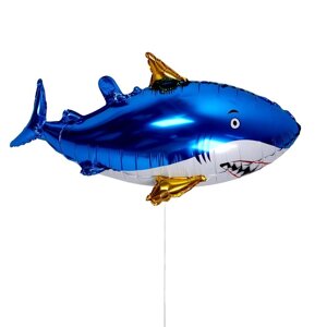 Шар фольгированный 31"Зубастая акула"