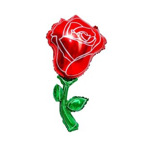 Шар фольгированный 37"Роза акварель», цвет красный