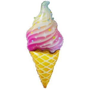 Шар фольгированный 47"Искрящееся мороженое», фигура