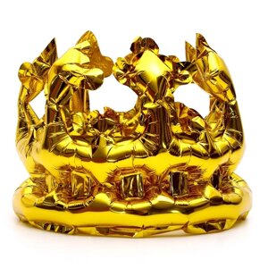 Шар фольгированный "Корона - ободок", золото