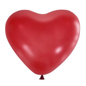 Шар латексный 12"Сердце» Cherry red, набор 50 шт.