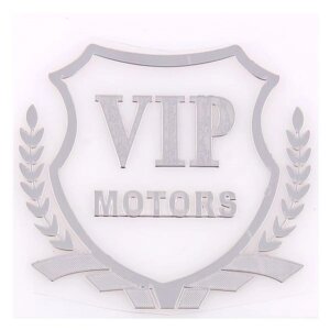 Шильдик металлопластик SW "VIP MOTORS", 5 х 5,5 см