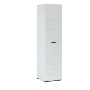 Шкаф 1-дверный «Йорк», 500 540 2050 мм, цвет белый / белый глянец