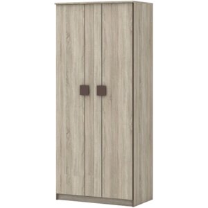 Шкаф «Диско» для платья, 2-х дверный, 902 515 2072 мм, цвет дуб сонома / шоколад