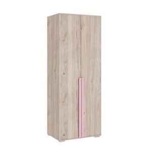 Шкаф двухдверный «Лайк 04.01», 800 550 2100 мм, цвет дуб мария / роуз