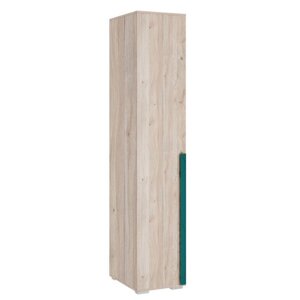 Шкаф однодверный «Лайк 01.01», 400 550 2100 мм, цвет дуб мария / изумруд