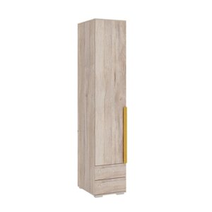 Шкаф однодверный «Лайк 54.01», 400 550 2100 мм, цвет дуб мария / горчица