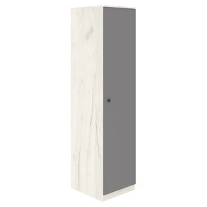 Шкаф-пенал «Люсси», 5045882120 мм, 1 дверь, цвет дуб крафт белый / шифер серый