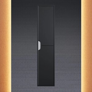 Шкаф-пенал Uperwood Modul, 33х36х150 см, подвесной, с дверцами, матовый, черный