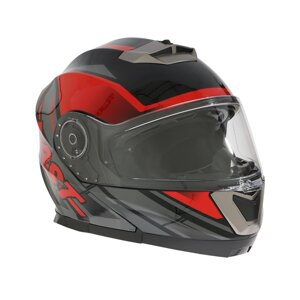 Шлем модуляр с двумя визорами, размер XL (60-61), модель - BLD-160E, черно-красный