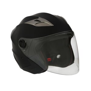 Шлем открытый с двумя визорами, размер L (59-60), модель - BLD-708E, черный матовый