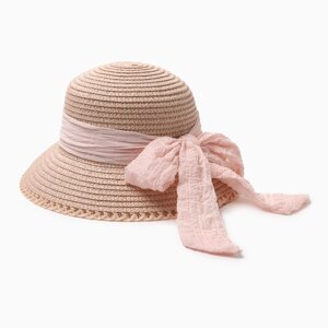 Шляпа для девочки "Принцесса" MINAKU, р-р 52, цв. розовый