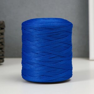 Шнур для вязания 100% полиэфир 5 мм цилиндр, 180 г, 140 м 20 - синий