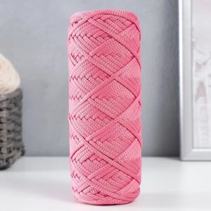Шнур для вязания 100% полиэфир, ширина 3 мм 100м (ярко-розовый)