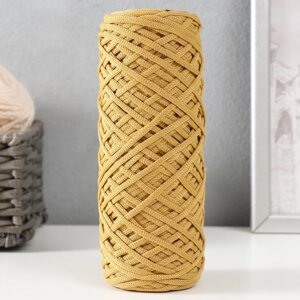 Шнур для вязания 100% полиэфир, ширина 3 мм 100м (золото)