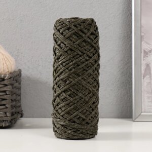 Шнур для вязания 35% хлопок,65% полипропилен 3 мм 85м/16010 гр ( Хаки/болотный)